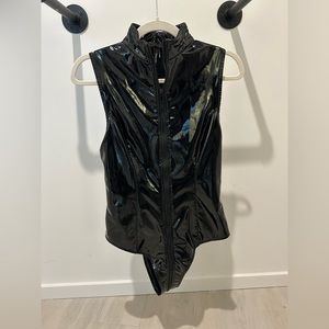 BLACK BODYSUIT — SIZE SMALL